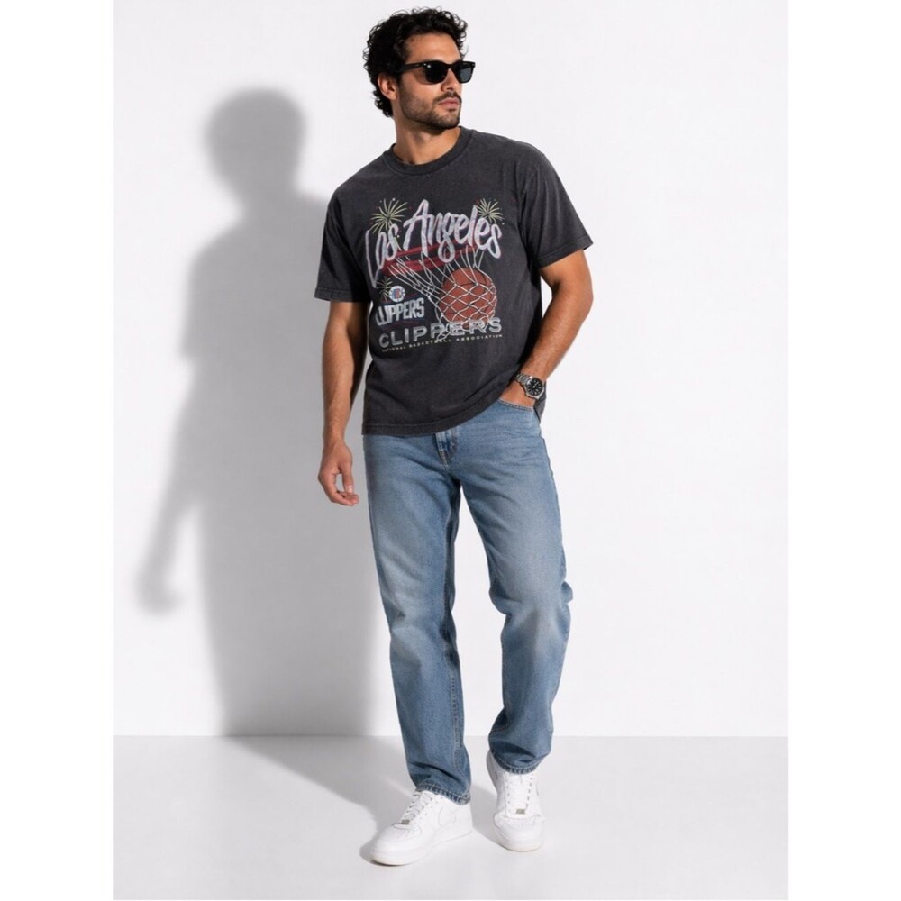 Abercrombie Fitch Soft T-Shirt Men's M Los Angeles Clippers Dark Gray  NWOT